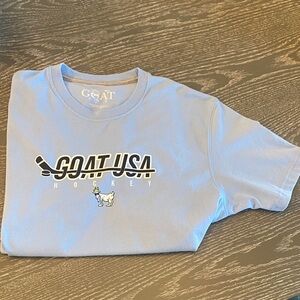 GOAT USA Men's Light Blue Hockey Tee